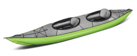 Gumotex Swing 2 Tandem 2 Person Inflatable Kayak Lime