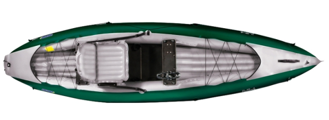 Top View Of Gumotex Halibut Fishing Inflatable Kayak