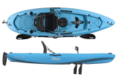 Hobie Mirage Passport 10.5 R In Glacier Blue, Short & Stable Mirage Pedal Drive Fishing Kayak 