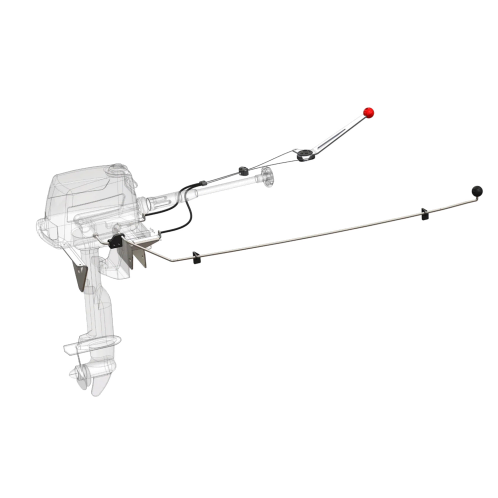 Outboard Motor Steering And Gear Selector For Jonny Boats Bass 100