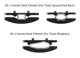 Kajak Sport J-Carrier Kayak J-Cradle Thule Bar Type Fitment