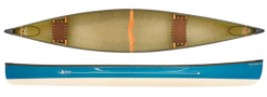 Swift Canoes Keewaydin 16 Lightweight Open Canoe In Kevlar Fusion With 2 Tone Blue Champagne