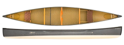 Swift Canoes Keewaydin 16 Lightweight Open Canoe In Kevlar Fusion With 2 Tone Blue Champagne