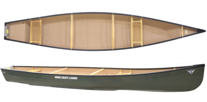Nova Craft Lure 15' 7 - Fibreglass Square Stern Lightweight Open Canoe For Motors From Norfolk Canoes UK