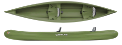 Venture Marlow Canoe Kayak Olive Green Tandem Open Canoe In Durable Plastic Ideal For Hire Centres Norfolk Canoes UK