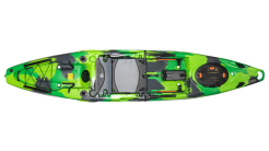 Feelfree Moken 12.5 Fishing Sit On Top Kayak In Green Flash Camo Colour