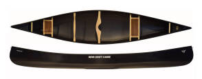 Nova Craft Prospector 16 Blue Steel, light weight canoe with deep dish yoke as standard