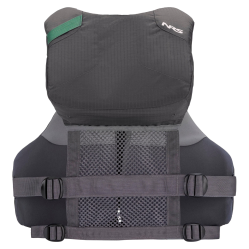 NRS Chinook PFD Charcoal Rear Mesh High Backed Buoyancy Aid On Sale At Norfolk Canoes UK