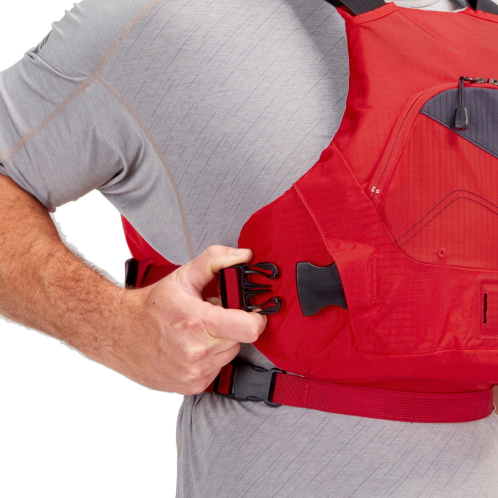 NRS Ion - Red Side Entry Buckle Clips Freedom Of Movement Buoyancy Aid On Sale 