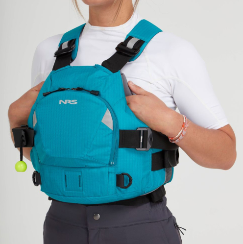 Aqua NRS Ninja Pro Modelled Image With Handwarmer Pocket In Use