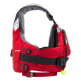 Side On View Of The NRS Vector Whitewater Buoyancy Aid Showing The Triple Adjustment Straps, Quick Release Harness And Side Entry Pocket Behind The Main Pocket