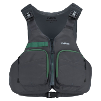NRS Wrangler High-Backed Fishing PFD Charcoal On Sale At Norfolk Canoes 