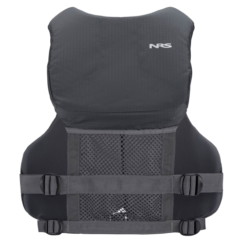 NRS Wrangler High-Backed Buoyancy Aid With Uncluttered Design Charoal Grey On Sale At Norfolk Canoes 