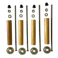 OId Town Canoe Seat Hanging Kit With Wooden Droppers, Nuts & Bolts  