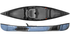 Old Town Sportsman Discovery 119 solo open canoe with pack style seat
