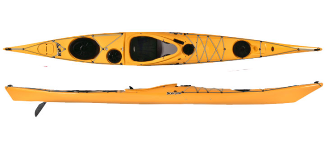 P&H Scorpio II Rotomoulded Corelite X Sea Kayak Sunbeam Yellow On Sale At Norfolk Canoes 