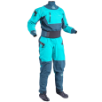 Palm Atom Womens, Female Specific Whitewater Dry Suit In A 2 Tone Blue Colour Scheme, Constructed Of Hard Wearing And Environmentally Friendly  XP 4 Layer Seawastex Materials