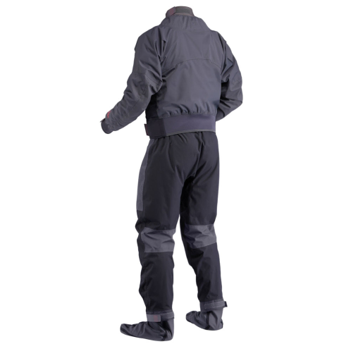 Palm Cascade Mens Suit - Jet Grey + Black Back View On Sale At Norfolk Canoes UK