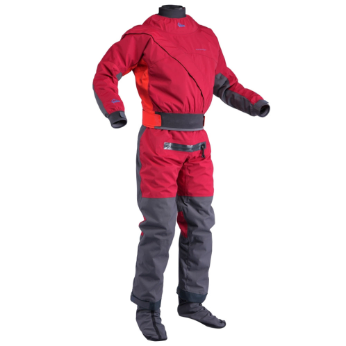 Palm Cascade Mens Suit - Samba + Fiesta Red SUP, Canoe & Kayak Drysuit For Sale At Norfolk Canoes UK