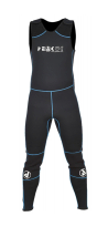 Peak PS UK Neoprene Sleeveless Centre Longjohn Wetsuit With Blue Stitching Medium