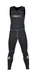 Peak PS UK Neoprene Sleeveless Centre Longjohn Wetsuit With Blue Stitching Medium