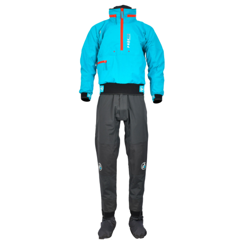 Peak PS Tour One Piece Mens Drysuit With Rear Shoulder Zip Entry And Recycled 4 Layer Heavyweight Fabric Construction
