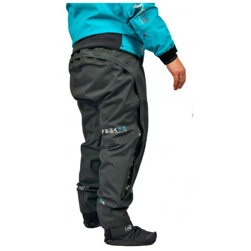 Wide Opening Drop Seat Entry Zip On The Peak PS Tour One Piece Womens Dry Suit