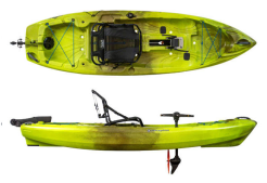 Perception Crank 10 Grasshopper Green Pedal Drive Sit On Top Kayak