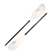 Propelz Eco 2 Piece Alloy Shafted Kayak Paddle With Push Pin Adjustment And Pull In Notch