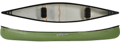 Venture Canoes Prospector 155 Olive Green Solo or Tandem Open Canadian Canoe In Corelite Norfolk Canoes UK
