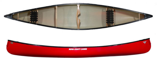 Nova Craft Prospector 16 SP3 A Popular Hard Wearing Open Canoe In Tough Triple Layer Plastic Red For Sale At Norfolk Canoes