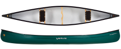 Venture Canoes Prospector 165 Corelite Triple Layer Construction Robust Dark Green Whitewater or Flat Water Open Canoe Norfolk Canoes UK