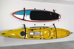 Wall Mounting Kayak Or SUP Storage Sling With Low Profile StarPort Fixings