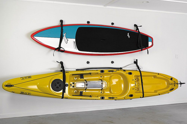 Wall Mounting Kayak Or SUP Storage Sling With Low Profile StarPort Fixings