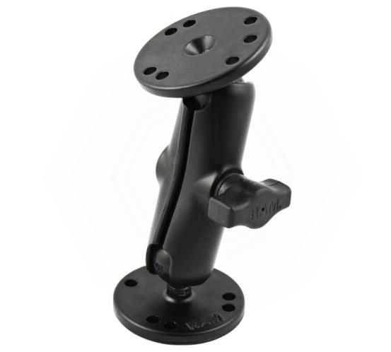 Ram Universal 1in Double Ball Mount For Garmin And Raymarine Fish Finders