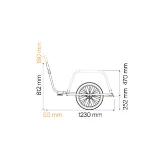 Thule Reacha City Platform Solid Based Bike Trailer Length / Height Dimensions Sizing