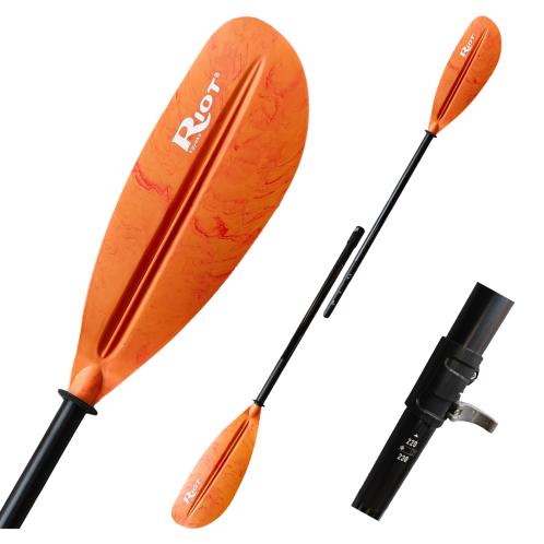 Riot Distance 2 Piece 220cm - 230cm Adjustable 2 Part Inflatable Or Spare Kayak Paddles