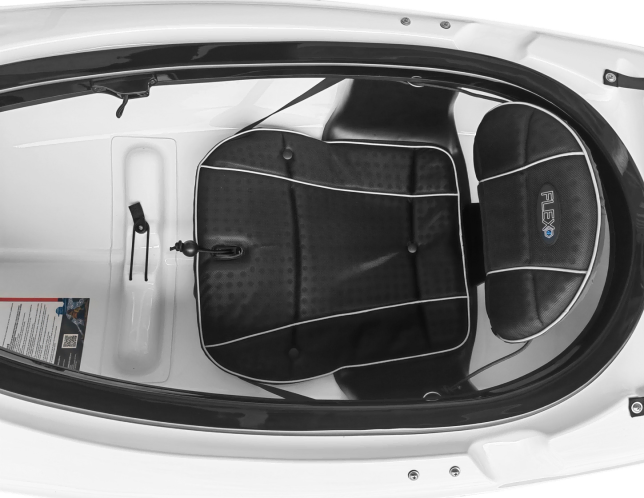 Comfortable And Adjustable Riot Flex 4 Seating System In Riot Intrigue Ultralight Kayak