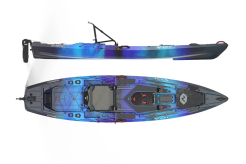 Vibe Kayak Shearwater 125 With X-Drive Fishing Pedal Drive Kayak, For Sale At Norfolk Canoes UK Galaxy