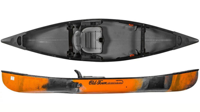 Old Town Sportsman Discovery 119 Solo Canoe With Kayak Style Pack Boat Seat Perfect For Fishing & Exploring The Norfolk Broads From Norfolk Canoes UK
