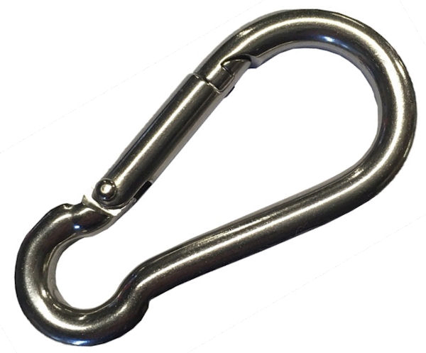 Stainless Steel Canoe/Kayak Anchor Trolley Karabiner