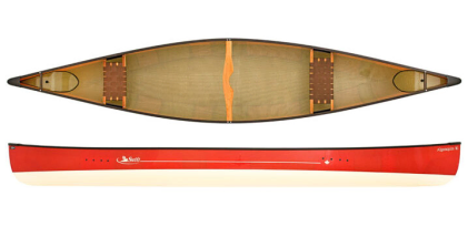 Swift Canoes Algonquin 16 - Ruby/Champagne Super Lightweight Stable Open Canoe