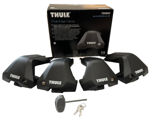 Thule Edge Clamp Foot Pack Fits Low-Profile Roof Rack To Vehicles Without Factory Fitted Mountings
