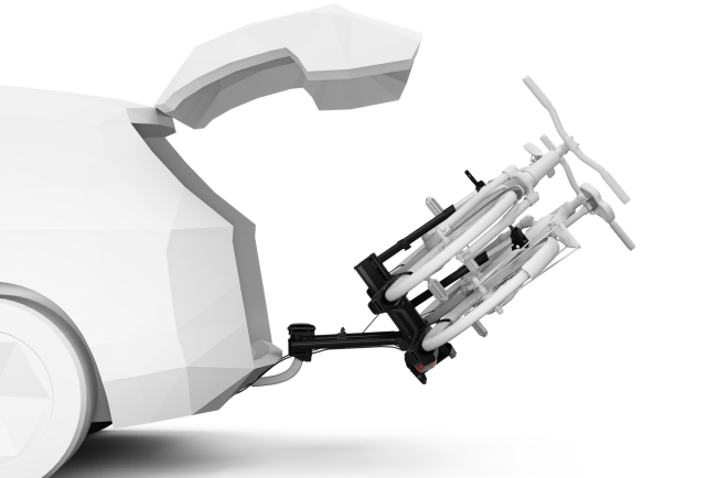 Thule Epos- Clearance For Boot Access When Loaded, Pedal Tilting System