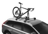 Thule FastRide With A Quick Release Bike Mounted On A Roof Rack