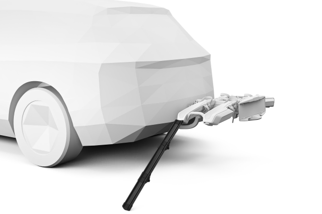 Thule Foldable Loading Ramp, Mounted On A Towbar Cycle Carrier