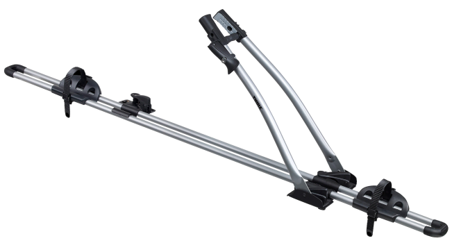 Thule FreeRide Roof Mounted Cycle Bike Bicycle Carrier Fits T-Track And Square Roof Racks. For Sale At Norfolk Canoes