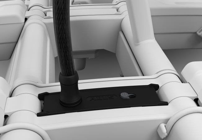 Thule High Grade Cable Lock - Lockable  Base Plate Which Fits Into Cycle Carrier