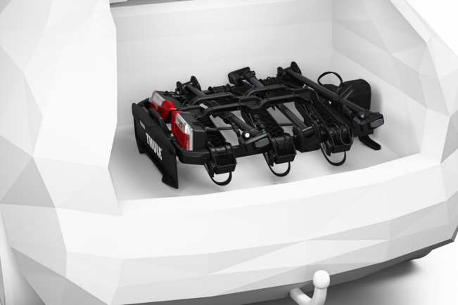 Thule OutPace 3 - Compact Towbar Cycle Carrier In A Car Boot