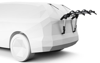 Thule OutWay Hanging, 3 Bike Carrier Mounted On A Vehicles Boot